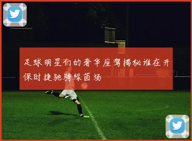 足球明星们的奢华座驾揭秘谁在开保时捷驰骋绿茵场